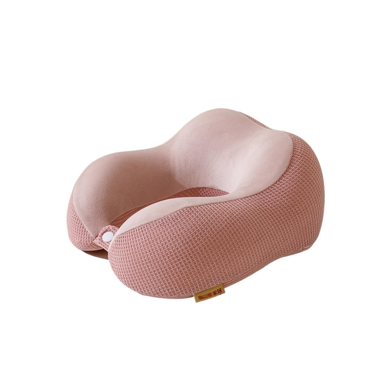 WWYYZAYC Pillow Memory Foam Slow Rebound Lunch Break Neck Travel Neck Pillow Mesh Hump Car Throw(Pink)