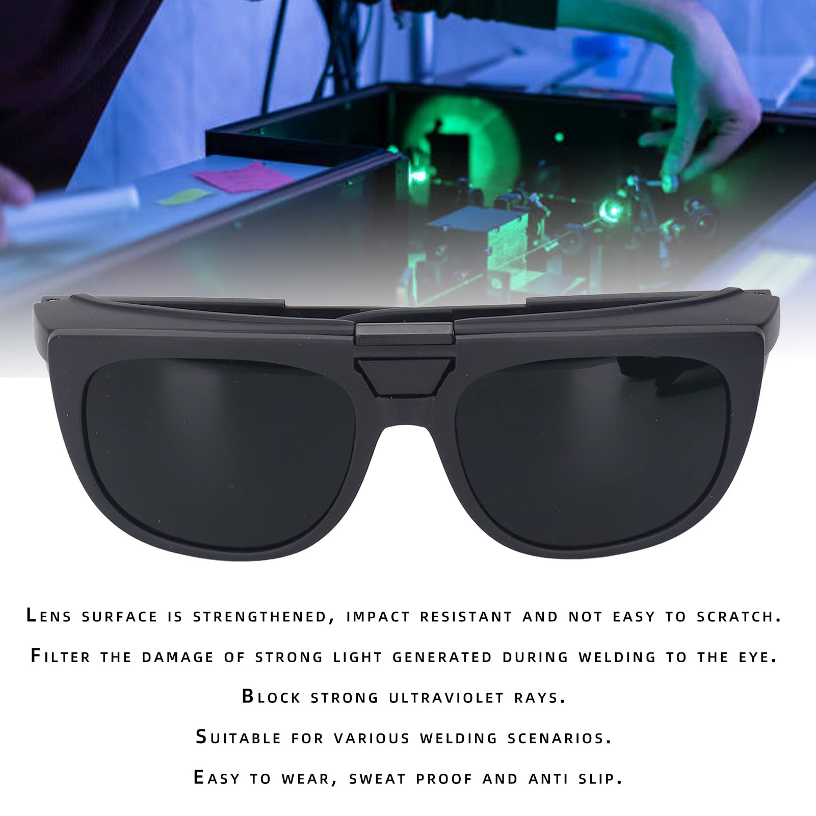 Occhiali da saldatura, design sicuro flip-up, antiscivolo, accessori per occhiali da saldatura per lavoro