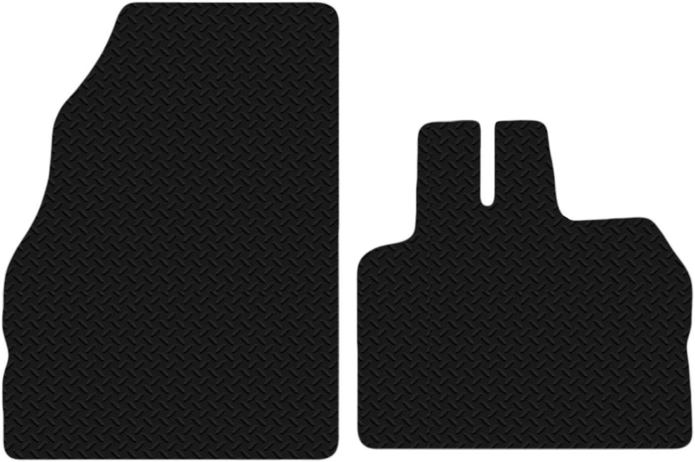 Carsio Rubber Car Mats For Renault Kangoo Van 2009+ Onwards 3mm 2pc Set
