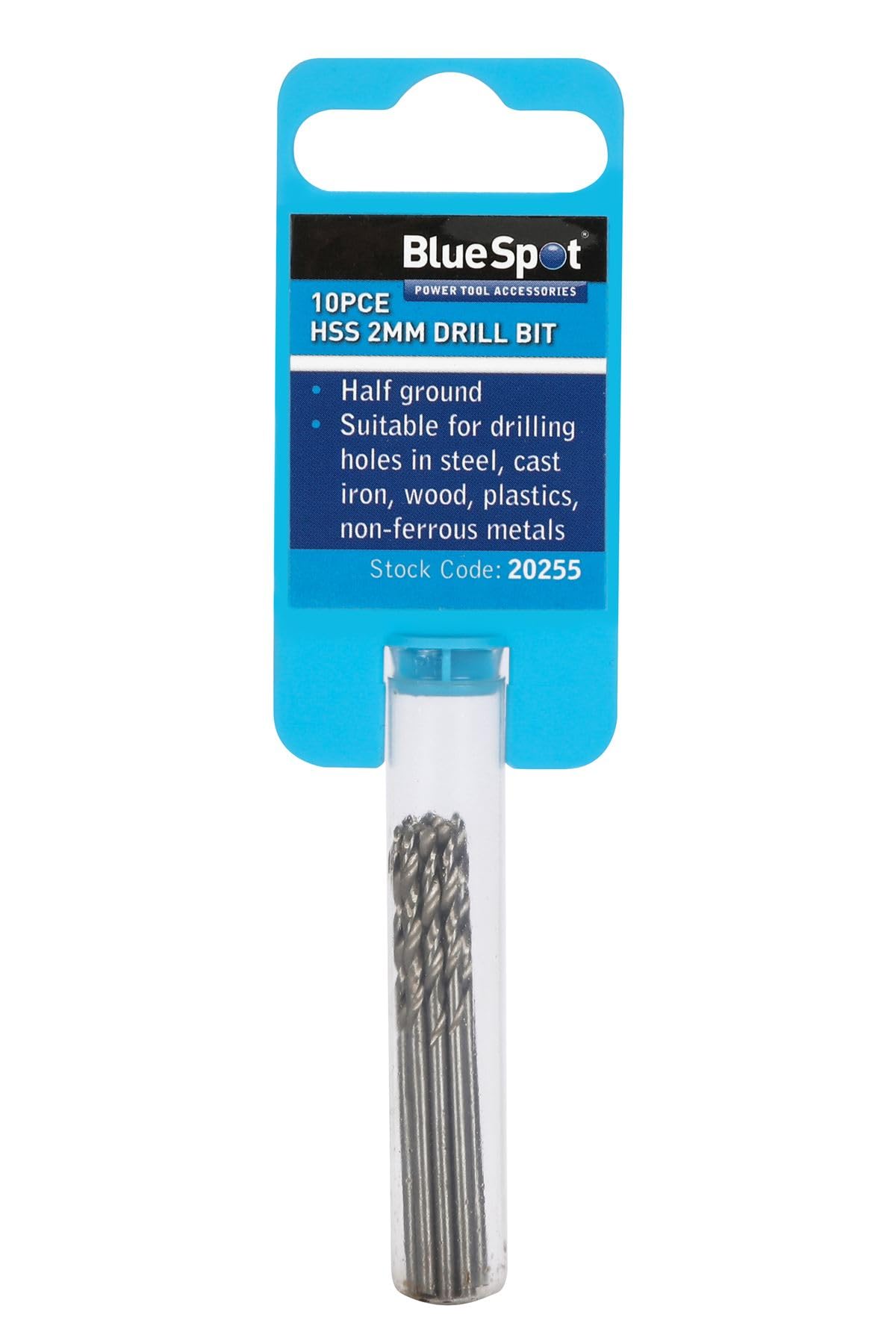 2mm HSS Drill Bit Set Half Ground Drill Bit 10 Pack