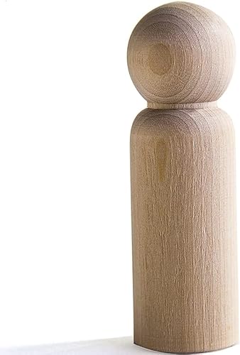 Pinehurst Crafts Muñecas de madera sin terminar, papá/hombre, 2-3/8 pulgadas de alto por 7/8 pulgadas de ancho, paquete de 10