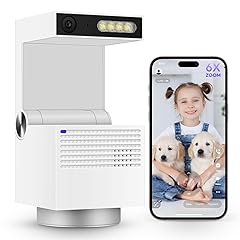 Genie S 2.7K HD Indoor Security Camera with 6X Zoom, 2-Way Audio, Privacy Protection, Motion Tracking for Baby & Pet, 350° Pan & 135° Tilt, 64GB Local Storage, Compatible with Alexa