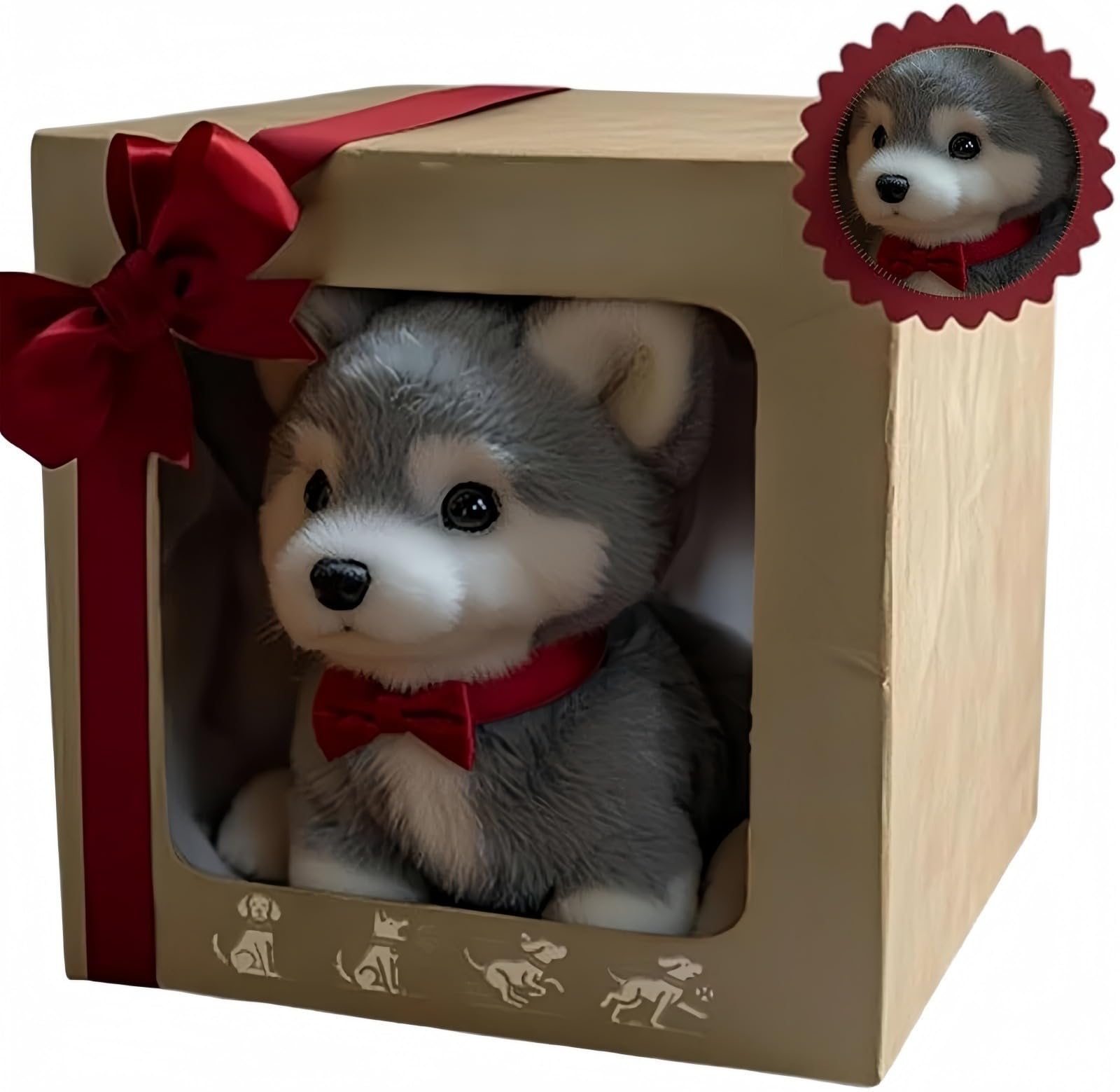Générique Chien Robot 2025 pour Version améliorée, Mon Chiot Robot réaliste Qui agit comme Un Vrai Chiot - Marche, aboie, remue la Queue,Un Chien Jouet Qui Marche et aboie