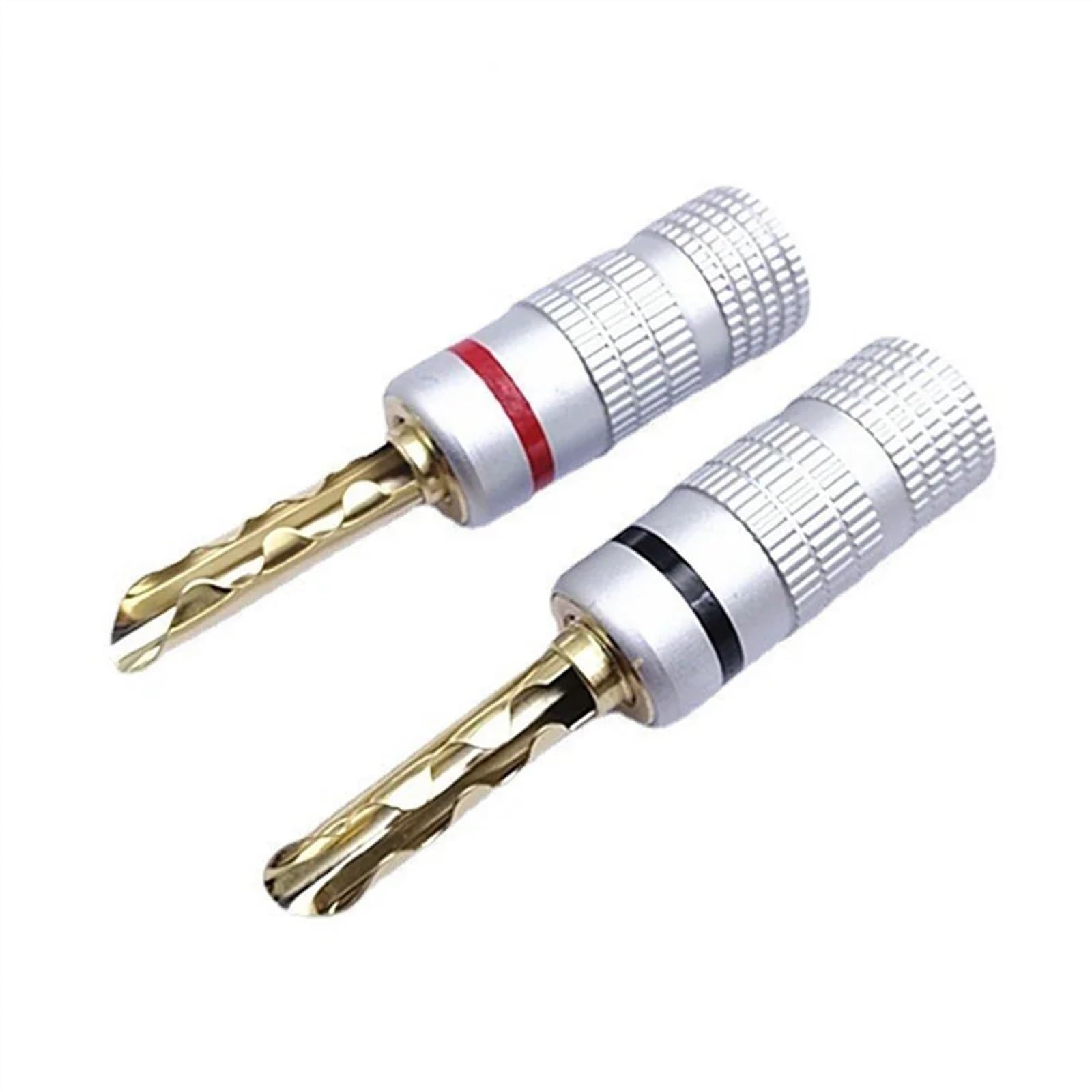 Typ piły pozłacany 4 mm wtyczka bananowa przewód audio złącze głośnika 4 sztuki złącza kabla wzmacniacza