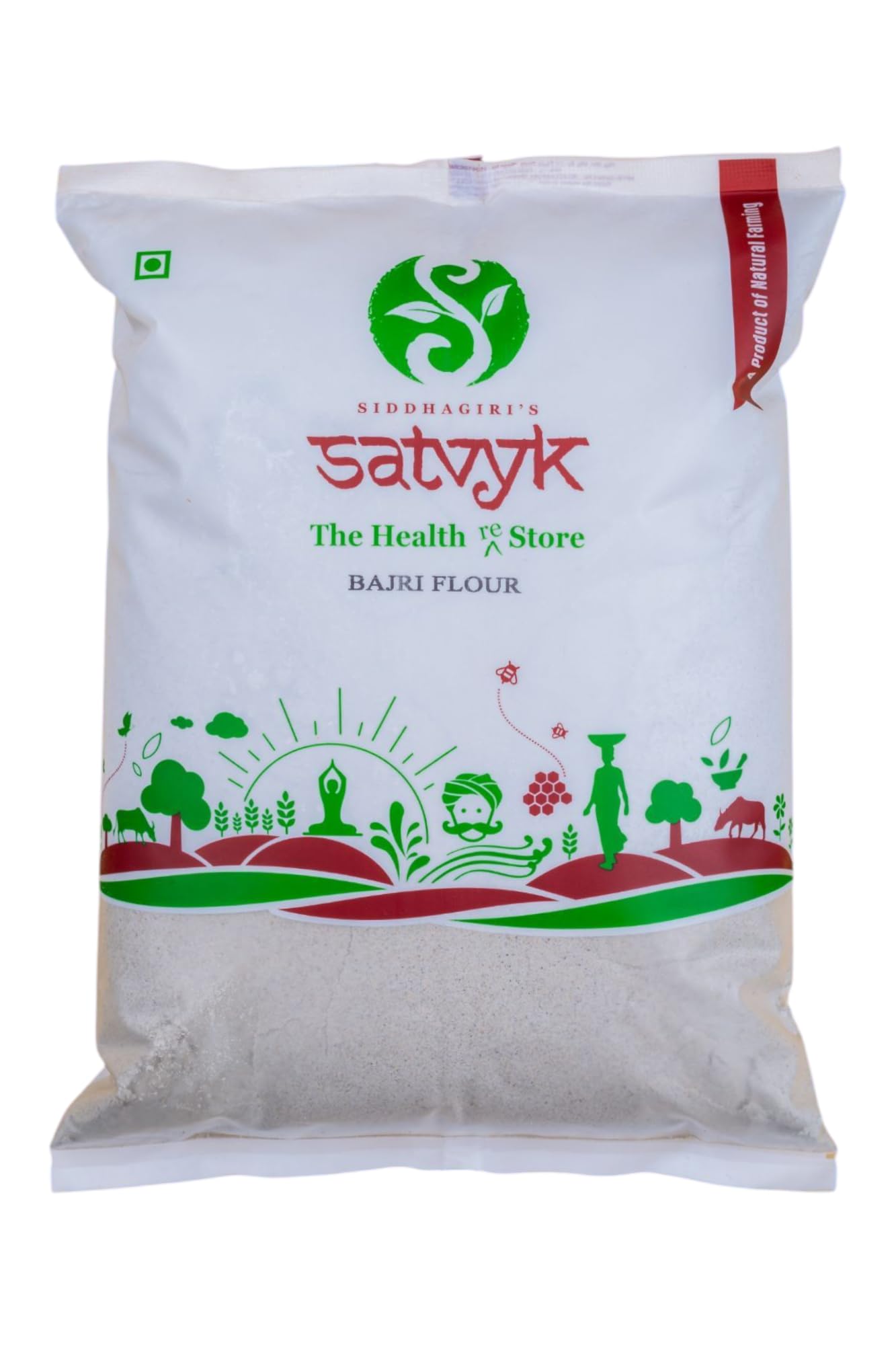 Organic Desi Bajri/ Bajra Flour (1kg)
