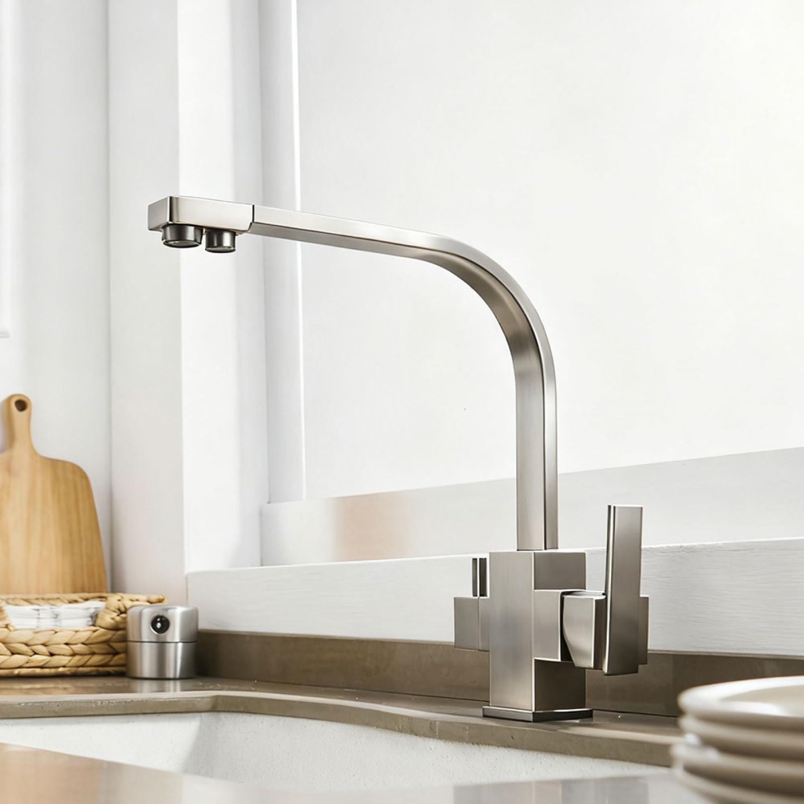 Kitchen Copper Hot and Cold Water Purification Sink Faucet