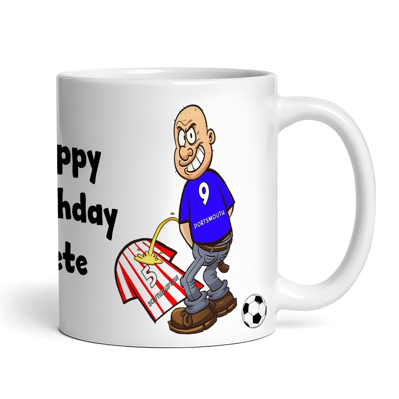 Portsmouth Weeing On Southampton Funny Football Gift Mug | Men's Rivalry Gift | Spoof Team Mug
