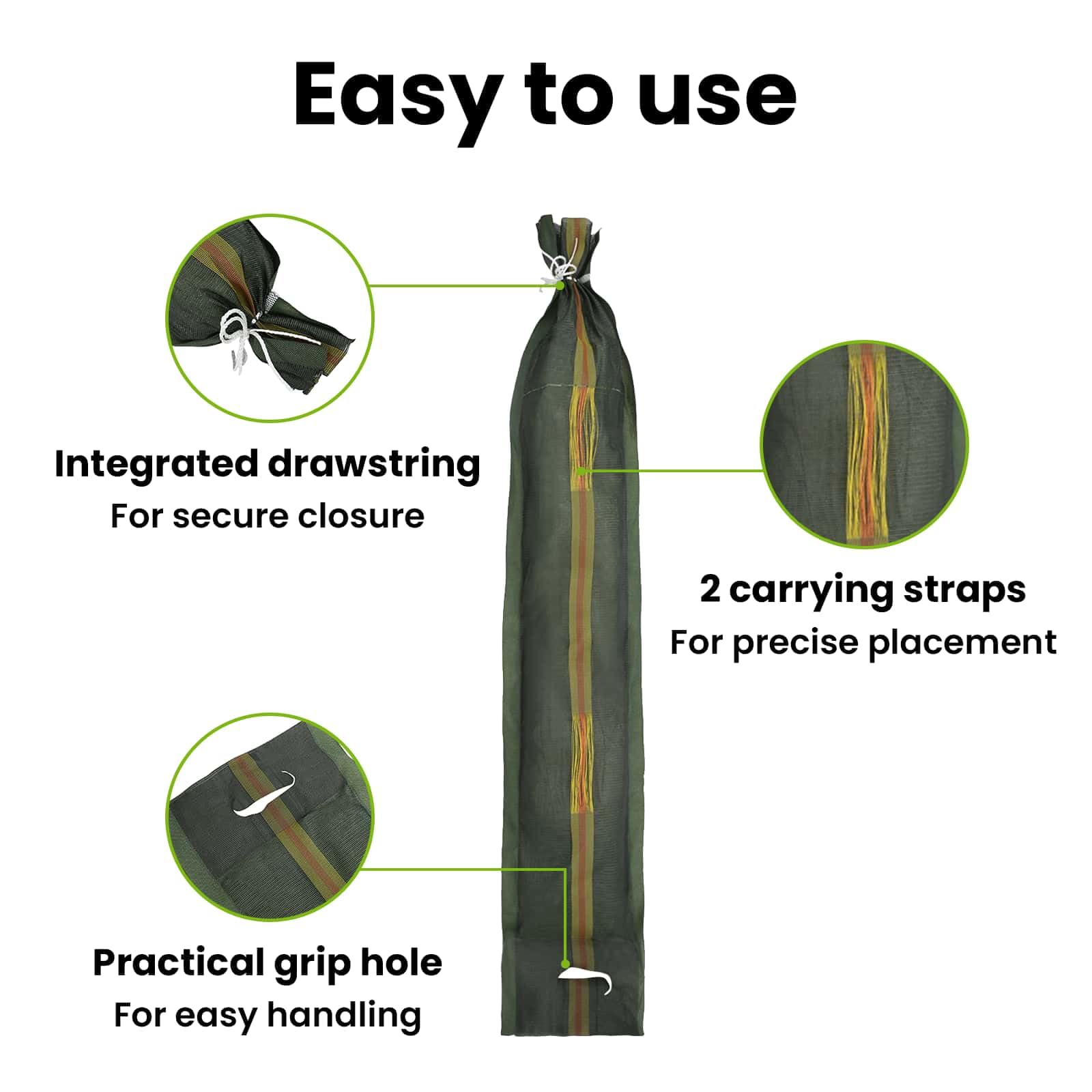 vidaXL Sacos de Arena 10 pcs Verde 120 x 27 cm HDPE, Bolsas de Arena industriales, Reutilizables para controlar Suelos, eficientes en prevención de inundaciones