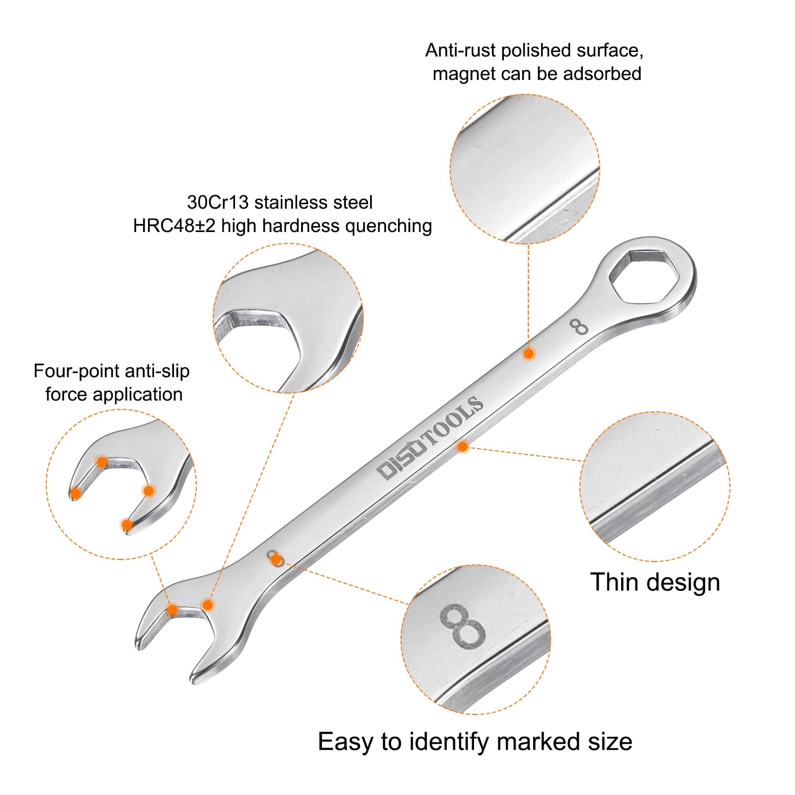 Craftsman Open End Wrench Set Metric 27mm Metric Combination Spanner Wrench Open Ended And Ring Double Open Ended Wrench 5.5-27mm 12 thumbnail image
