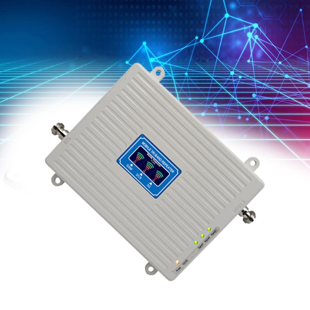 Amplificador de Señal 2G 3G 4G 5G Amplificador de Triple Banda 900 1800 2100MHz gsm WCDMA LTE Repetidor Amplificador de Señal Enchufe de la UE