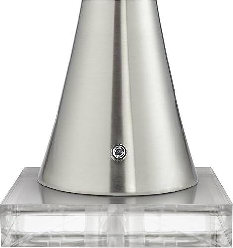 Miniatura 7 de 360 Lighting Karl - Juego de 2 lámparas de mesa modernas de 29 pulgadas de alto con elevadores cuadrados USB y toma de corriente alterna en base