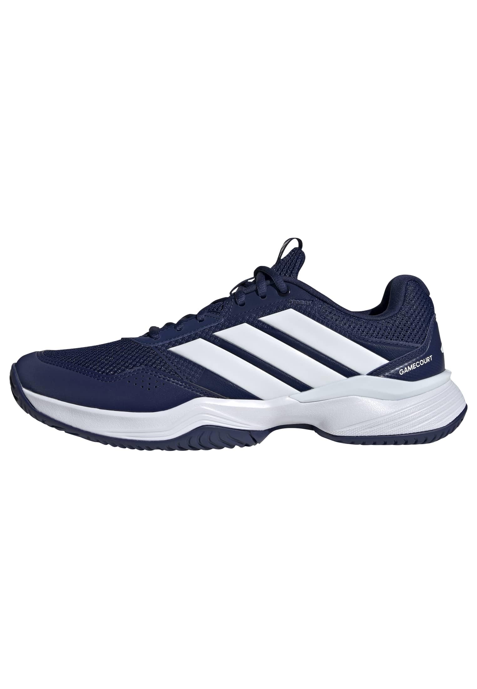 adidas Men's Gamecourt 3 Tennis Shoes, Dark Blue/FTWR White/core Black, 11.5 UK