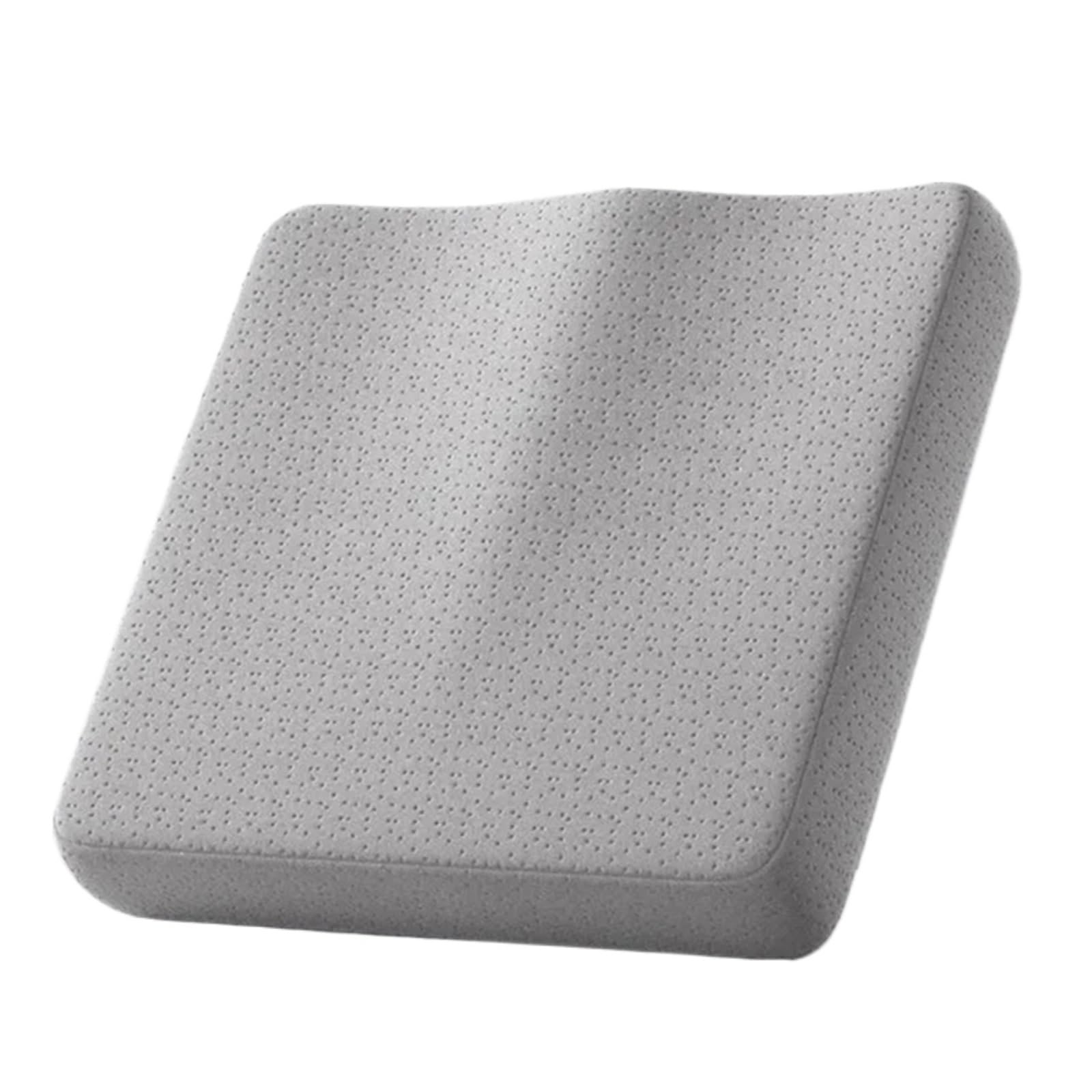 XCFTYRU Office chair cushion， Ergonomic Memory Foam Office Cushion Anti Hemorrhoid Chair Tailbone Pillow Car Seat(Grey)