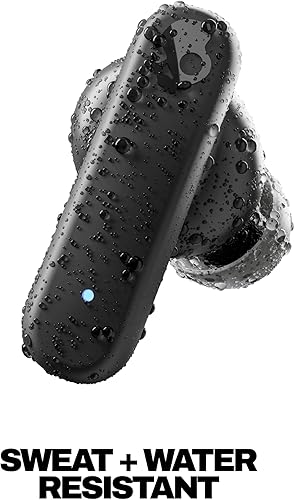 Miniatura 4 de Skullcandy Smokin' Buds - Auriculares inalámbricos, auriculares Bluetooth, ajuste de aislamiento de ruido, batería de hasta 20 horas, IPX4 Negro