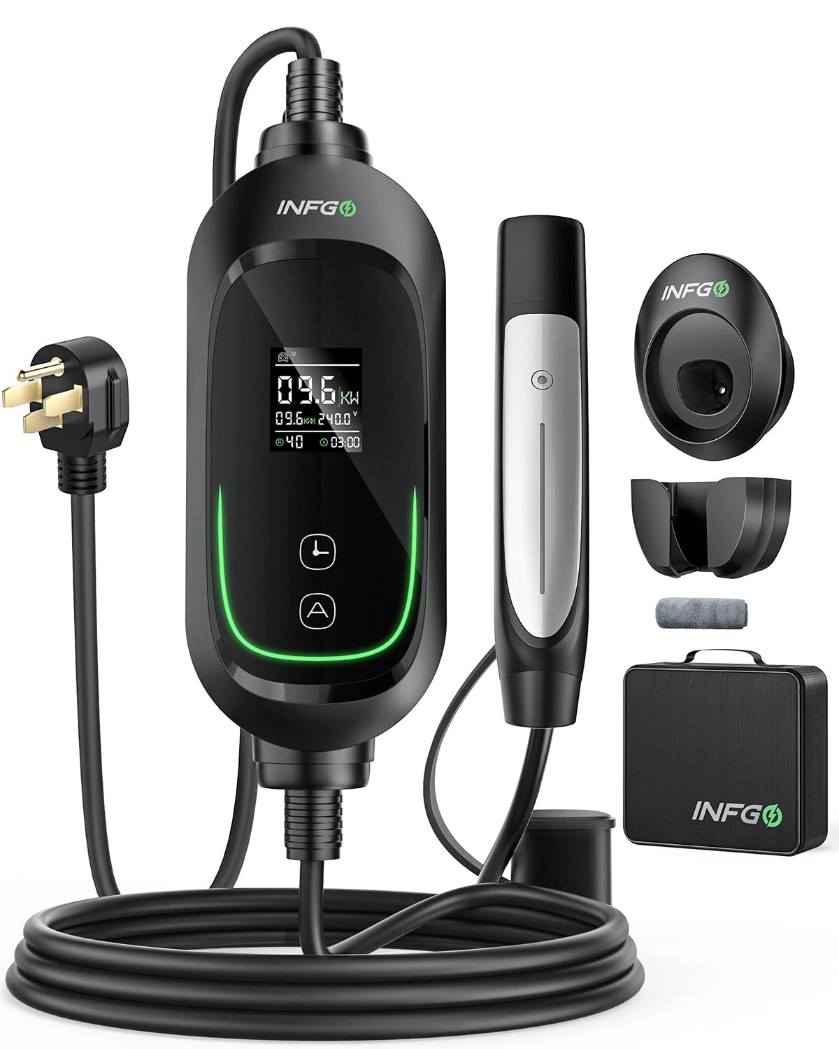 Photo 1 of INFGO Fast Tesla Charger Level 2, 25FT- 40A EV Charging Station for Tesla, 240V NEMA 14-50 Plug ETL Listed, NACS Connector,Home Wall Charger for Tesla Model Y/3/S/X