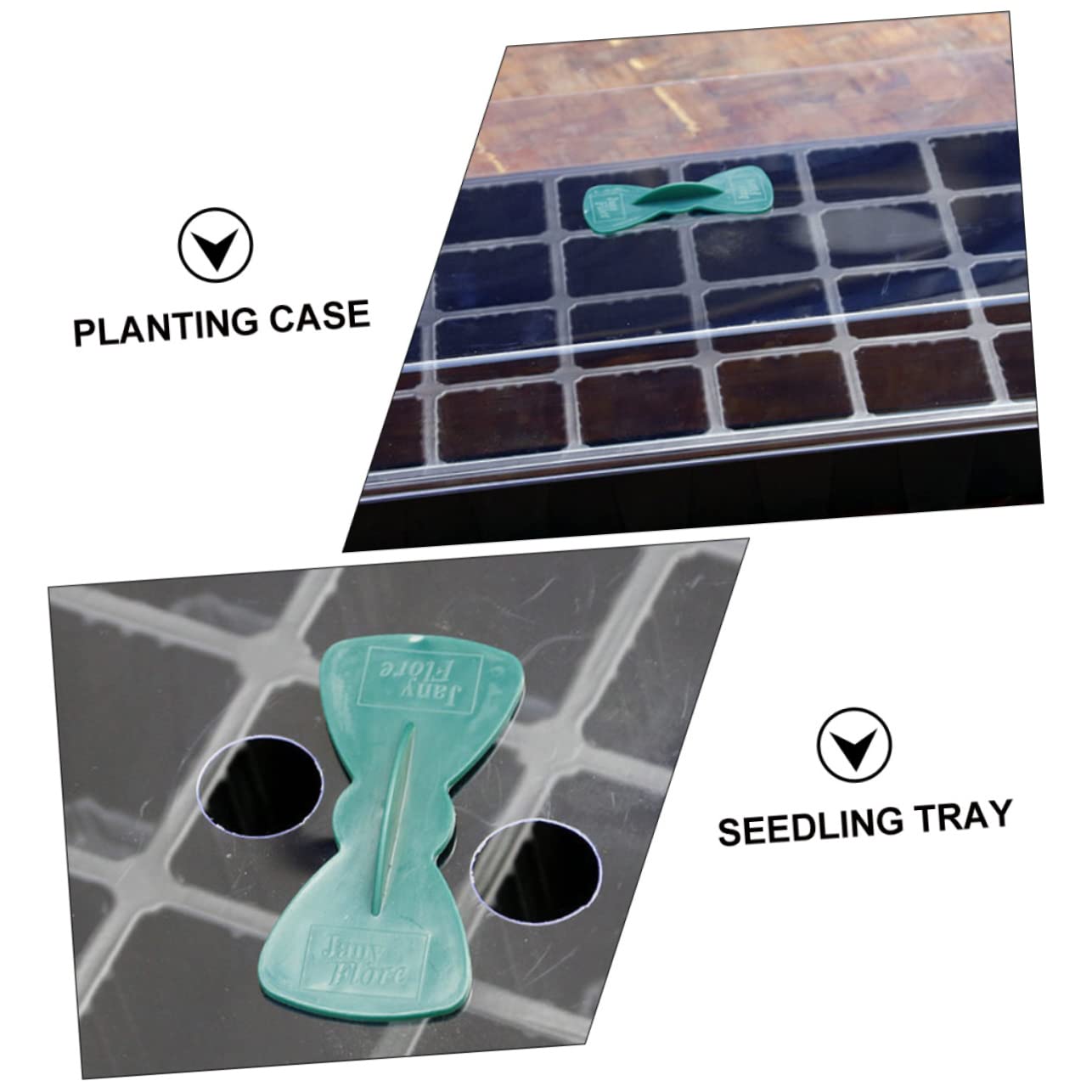 Abaodam 3juegos Bandejas para Plántulas de Huecos Rejilla Resistente para Germinación de Hortalizas Suministros de Jardinería