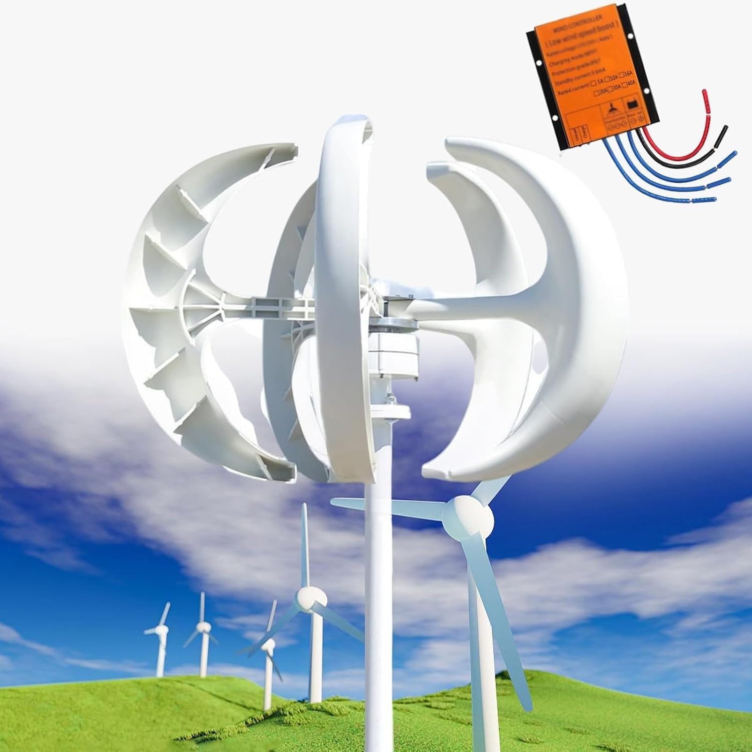 Amazon.co.jp: 風力タービン 風力タービン発電機 4000W 風力タービン
