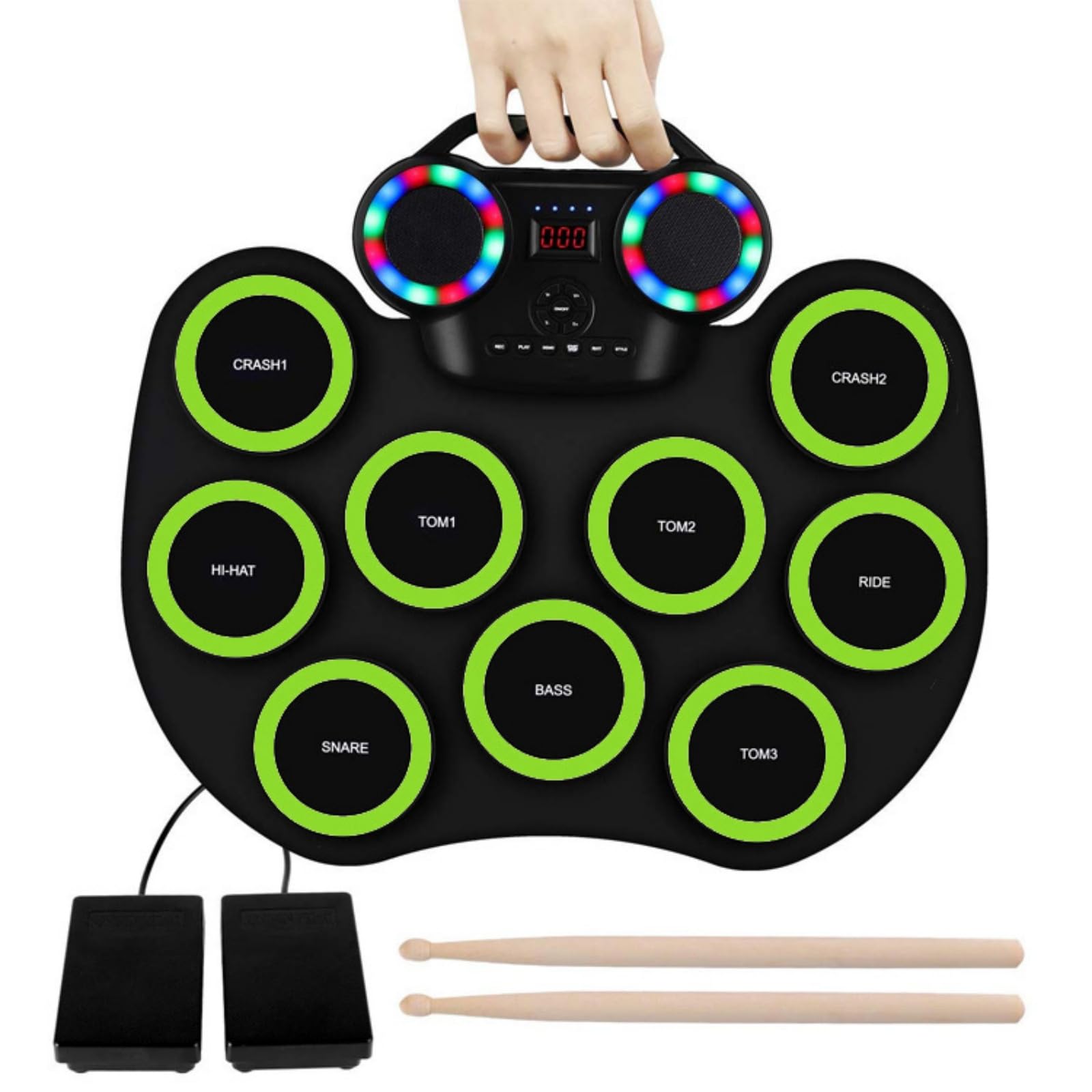 Amazon | Dazzix電子太鼓電子ドラムセット 9パッド ドラムキット