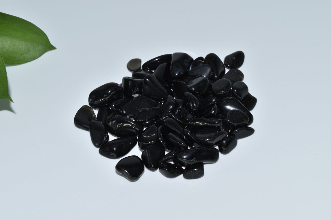 Nature's Enlightenment Black Obsidian Crystal Chips - 50g