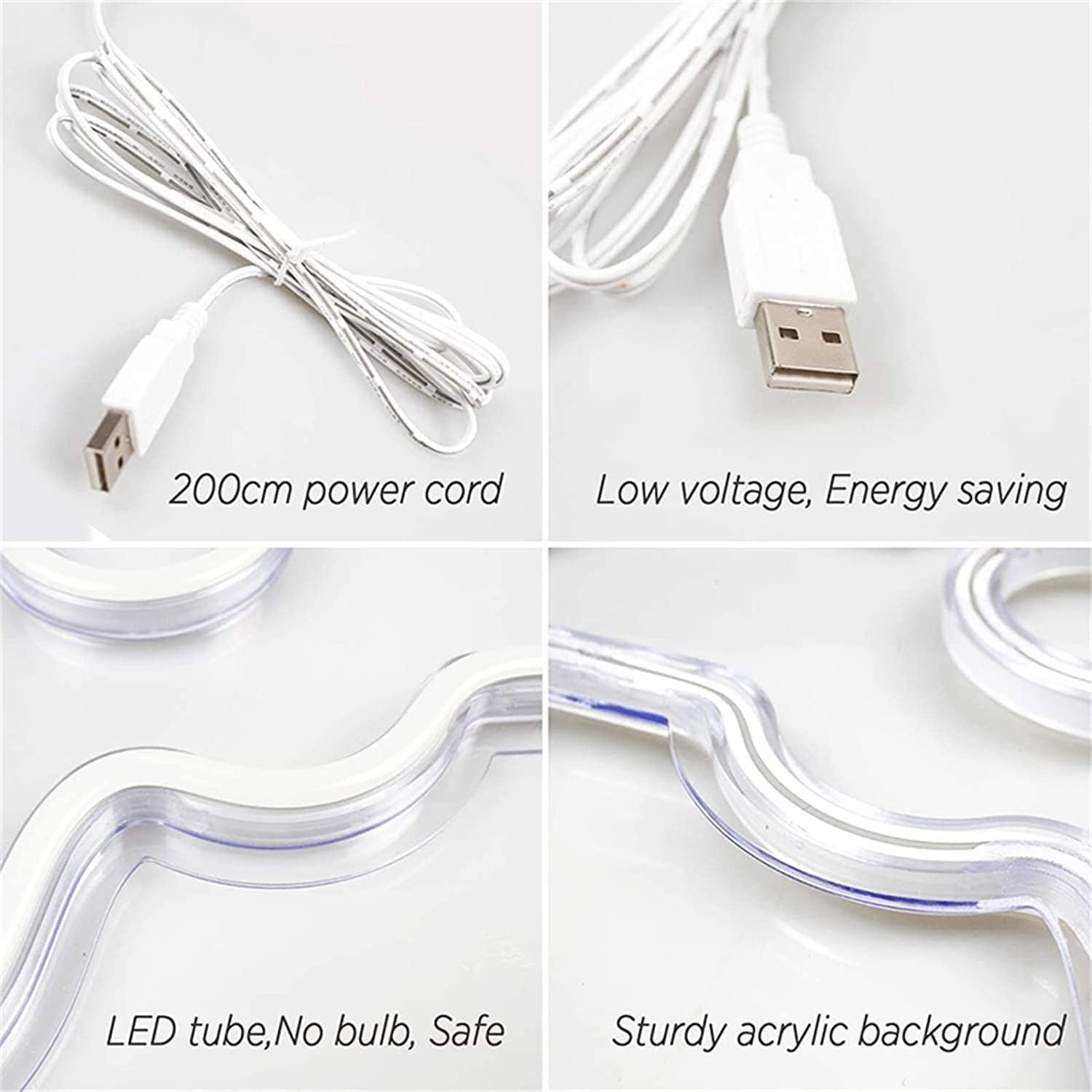 Letrero de neón LED for salón de Belleza, decoración de pestañas Personalizadas, Luces de Noche Rosas, Luces de neón USB, Letrero Luminoso for Colgar en la Pared, 30x20cm (Size : 30x20cm)