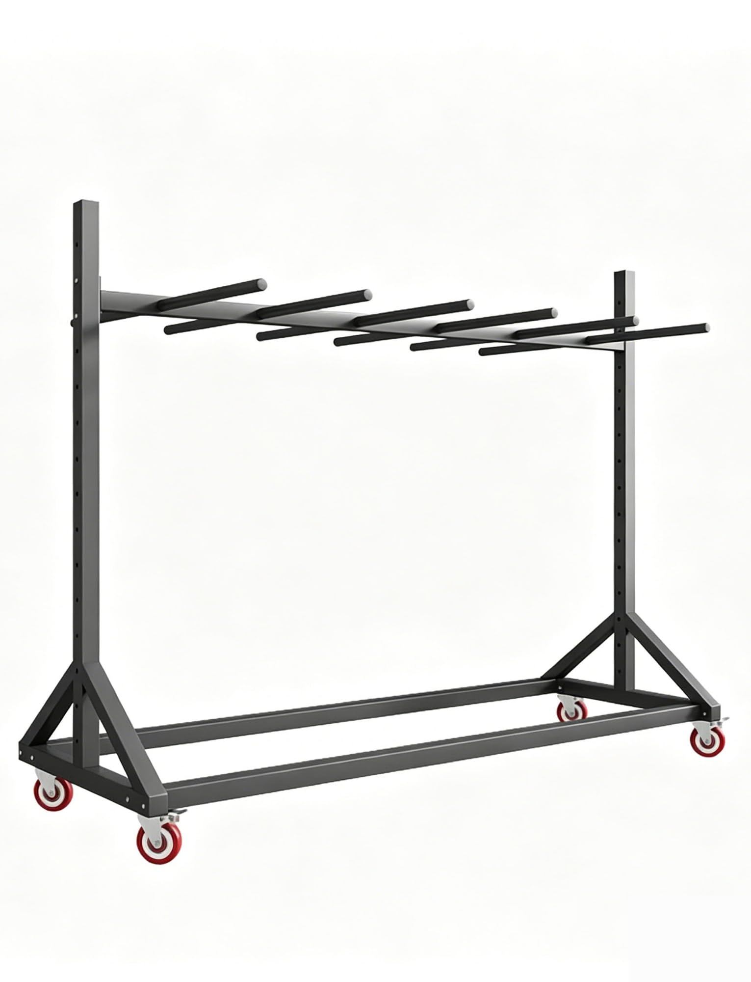 Scaffale per cavi con ruote, organizer per cavi mobile, carrello elettrico a doppio livello, per officina e magazzino (160 x 90 x 150 cm)