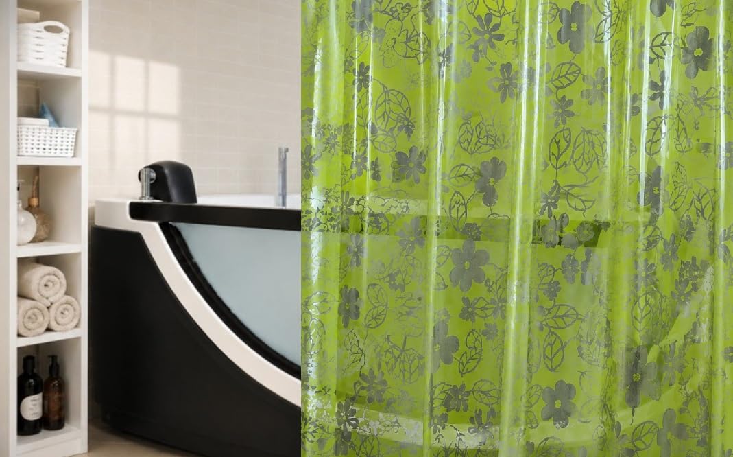 Rideau de douche vert Primavera Kleine Wolke pour ambiance spa nature