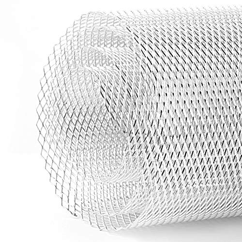 Car Grille Mesh, 3X6Mm Aluminum Alloy Car Grille Mesh Sheet Grid Body Bumper Rhombic Grill Universal #TOP5