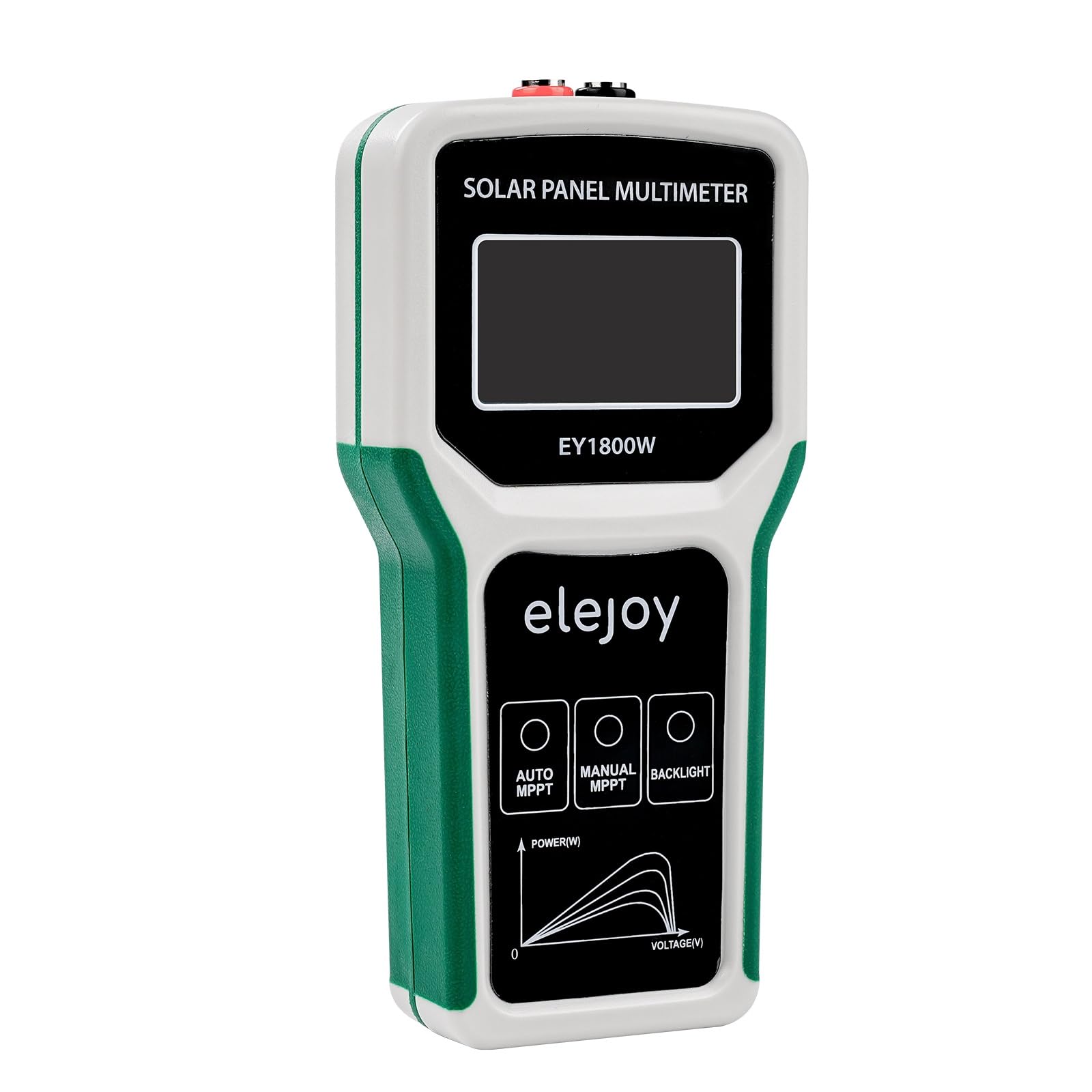 1800W Fotovoltaico Pannello Solare Tester MPPT, Multimetro Pannello Fotovoltaico Tester per Pannelli Solari con LCD Ultra Chiaro, Protezione da sovrapressione, sovratemperatura e sovracorrente