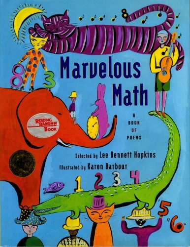 Marvelous Math: A Book of Poems by Lee Bennett ... B01K3J6XW6 Book Cover
