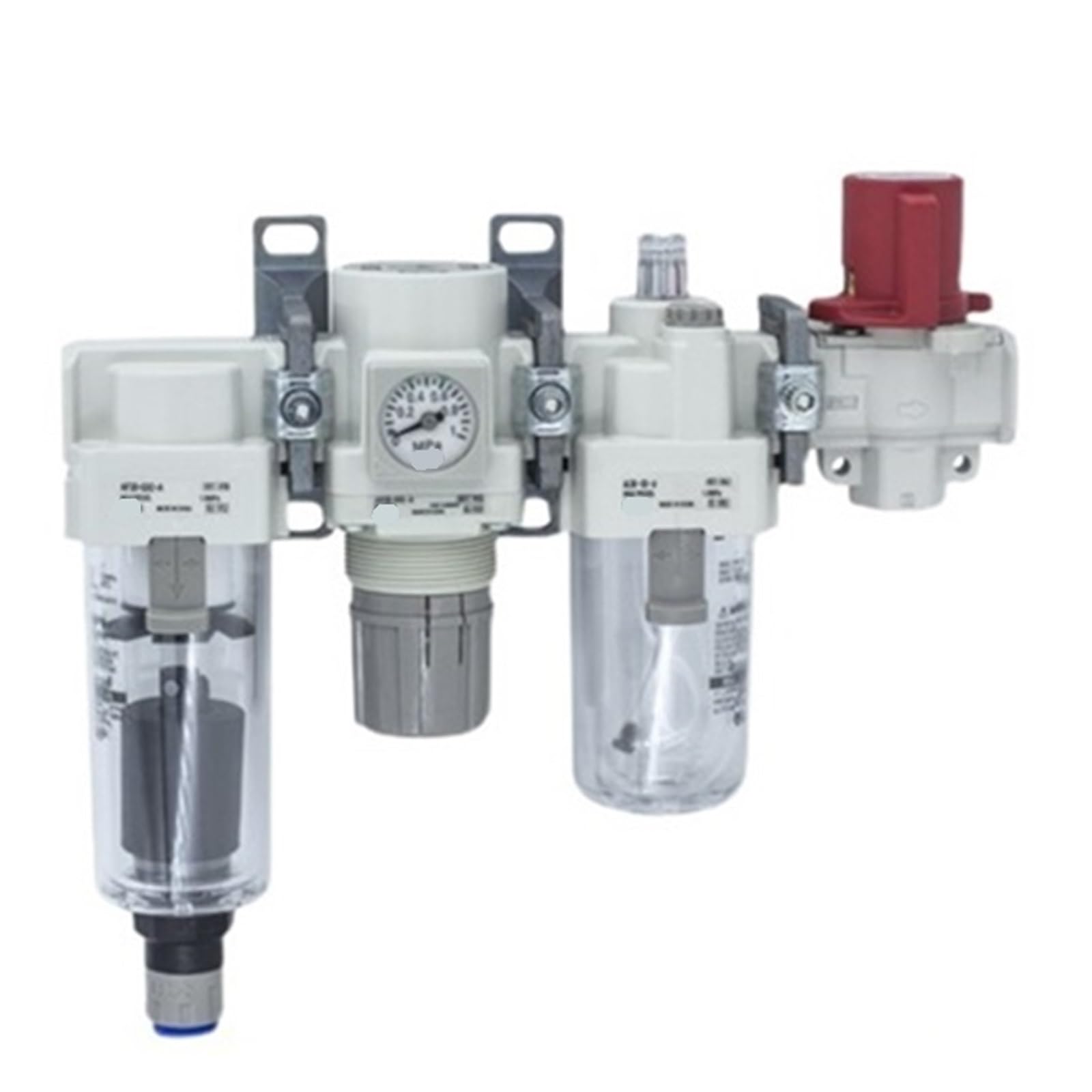 ELZNSQQK Air Combination Air Filter + Regulator + Lubricator + Valve AC40 AC40-03C/04C/03D/04D/03CE/04CE/03DE/04DE/04E-V-B(AC40-03C-V-B)