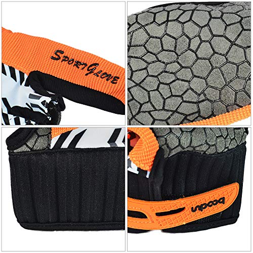 Luvas Esportivas, Andoer Luvas de boliche respiráveis ​​antiderrapantes protetores de polegar Luvas