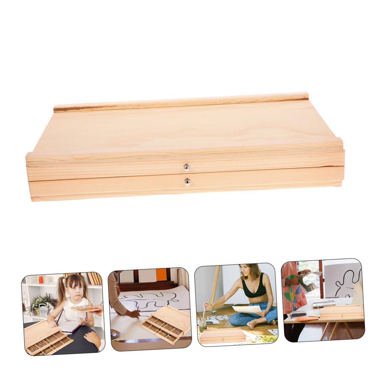 Boîte De Rangement pour Crayons Et Marqueurs Organisateur Art avec Compacte pour Fournitures De Dessin Et Peinture Plein Air