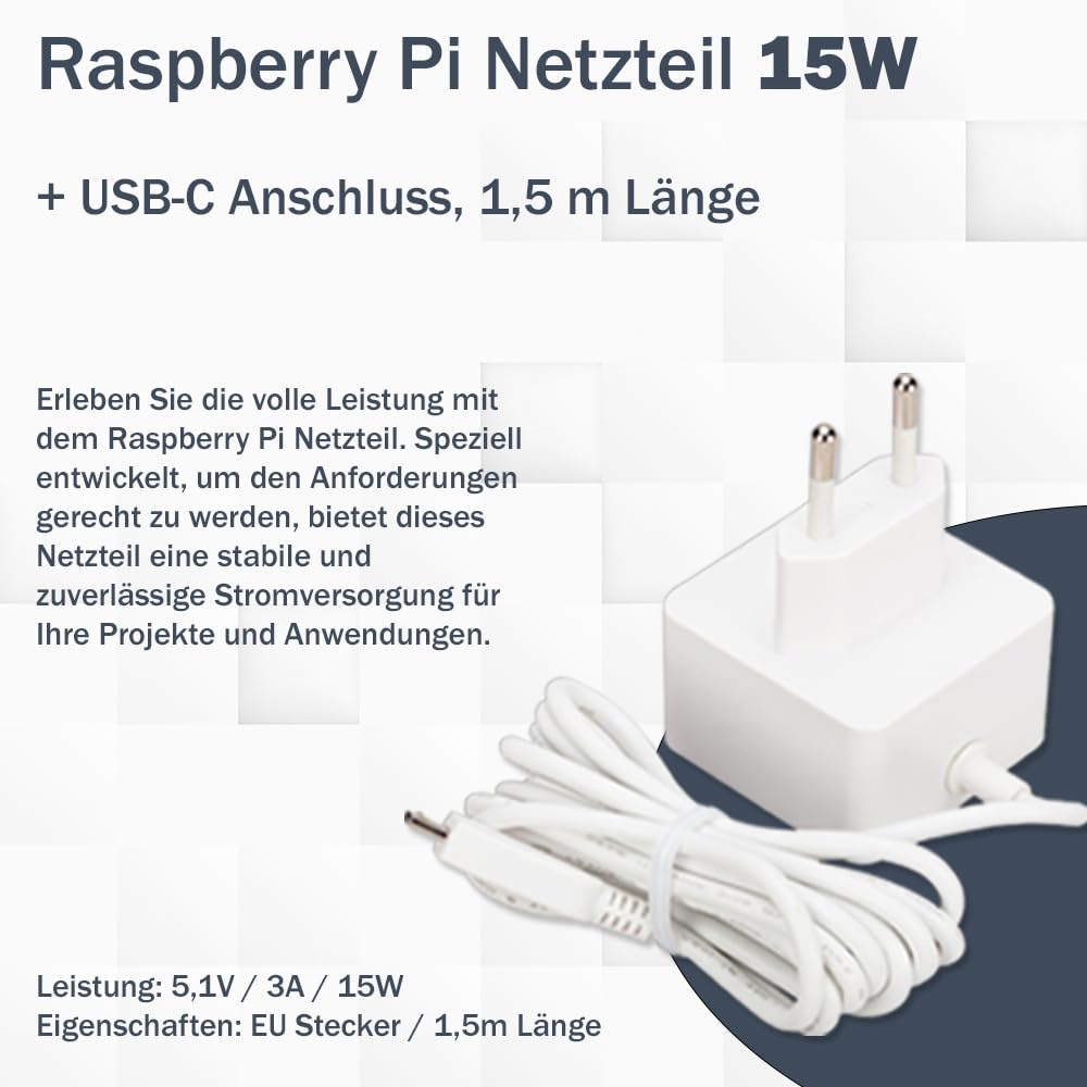 Raspberry Pi 4 4 GB / 8 GB Starter Kit | 64 GB SD tarjeta | Fuente de alimentación USB-C de 15 W | Carcasa | Cable Micro HDMI 4K | Juego de disipador de calor (4 GB de RAM)