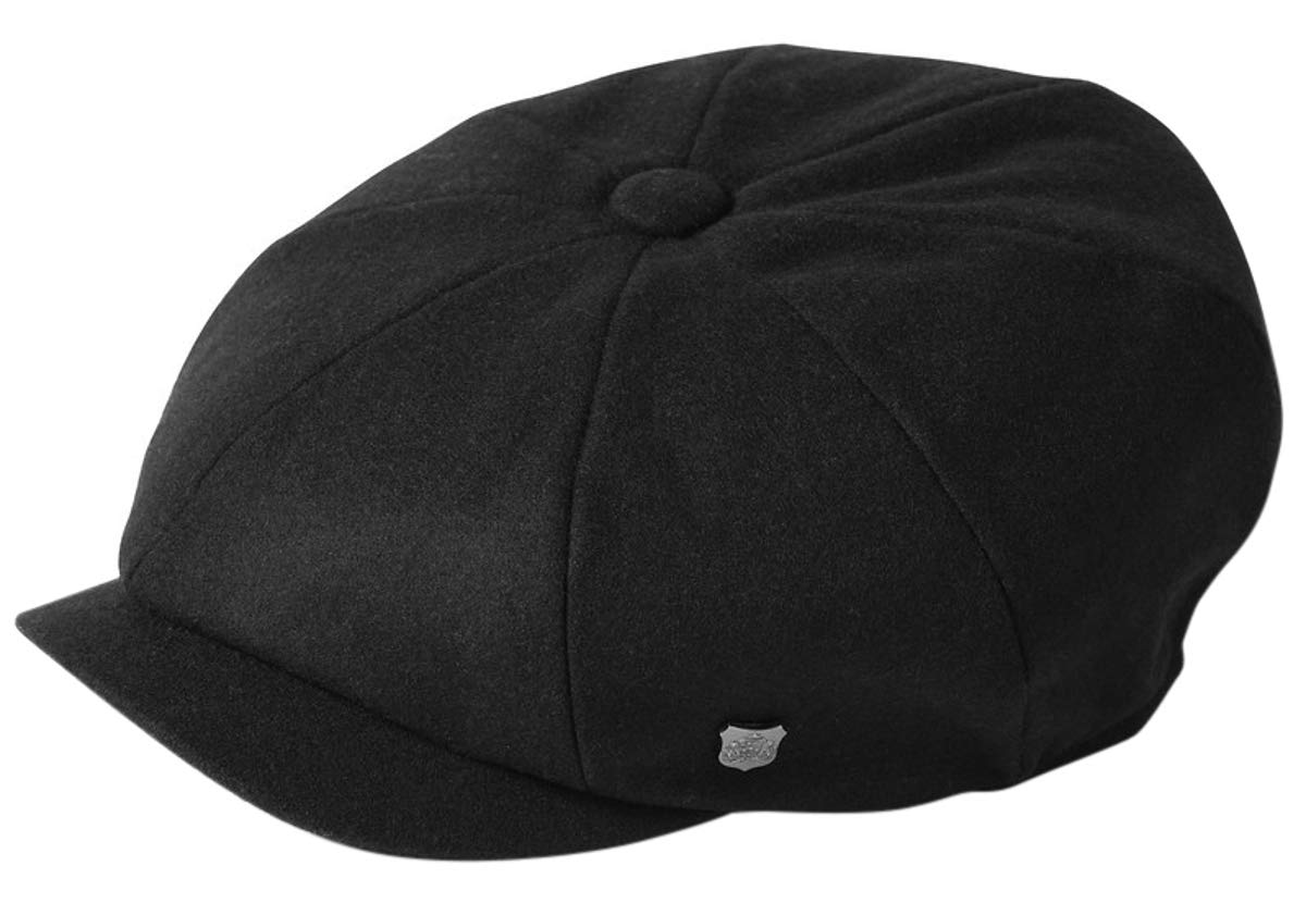 Failsworth Boys Black Millinery Alfie Melton Baker Cap In Size: Large (59Cm)