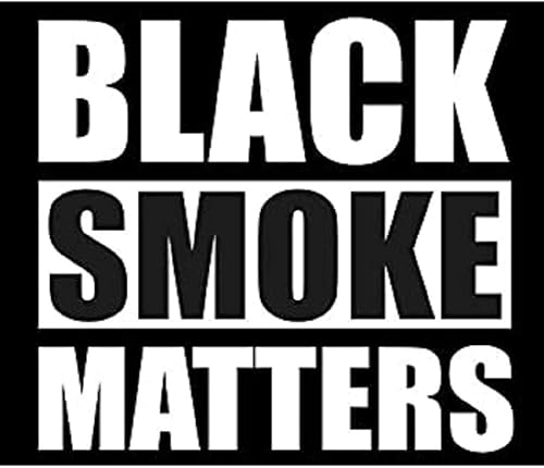 Cartat2s Black Smoke Matters Vinilo Decal Diesel 4x4 Car Truck Window Sticker Wall Toolbox Pick Size and Color blanco 5x43