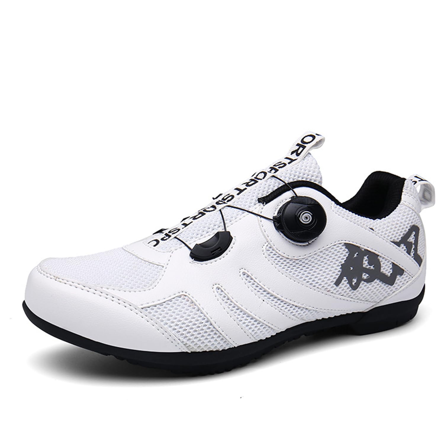 Scarpe da Ciclismo Uomo Donna, Scarpe da Strada E da Mountain Bike, Unisex MTB Flat Pedal Shoe, ScarpeCiclismo All'aperto per Bici, con Riflettenti/Gomma Suola 36-47 EU