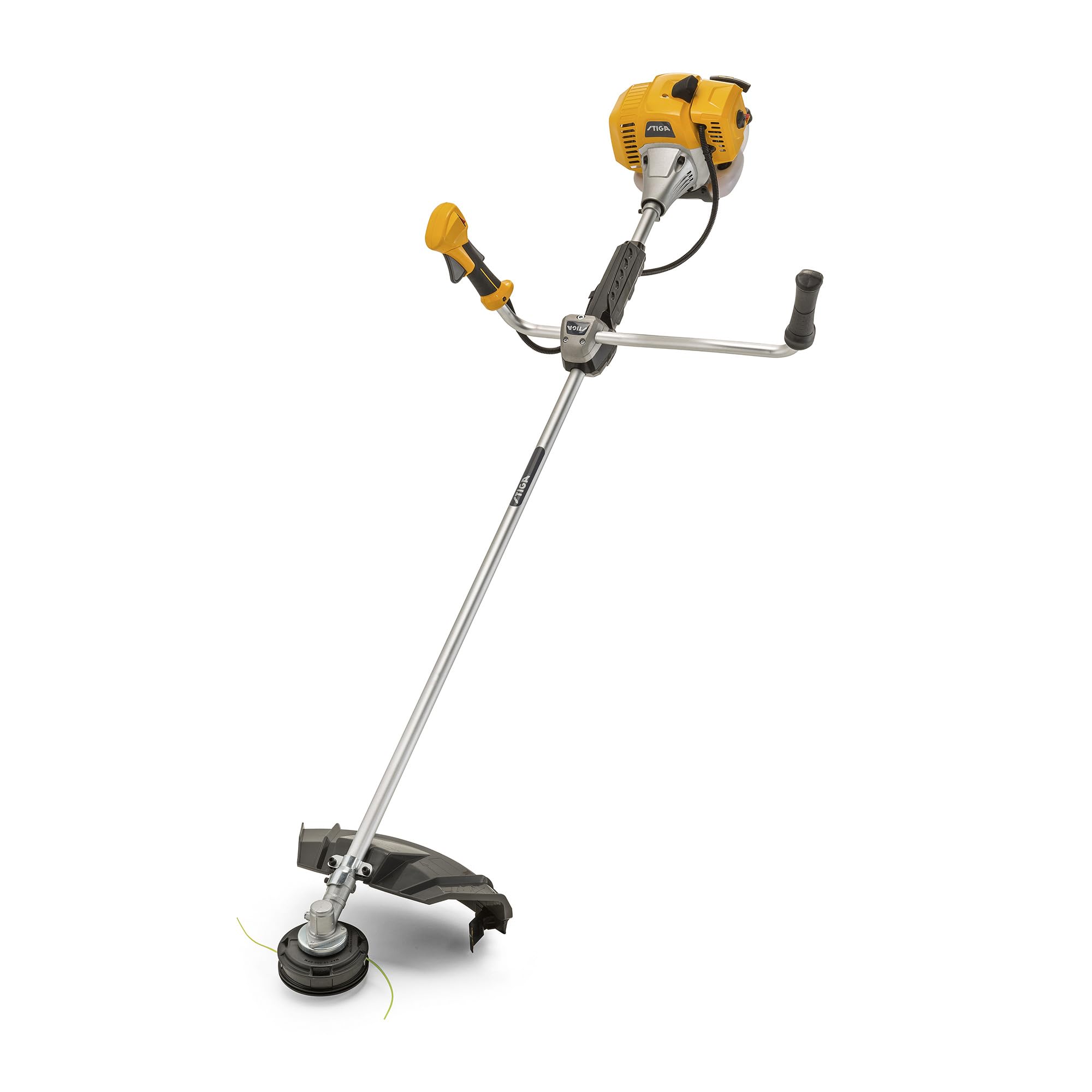 Stiga Yellow Bc 535 B Petrol Brushcutter – 32.6 Cc 2-Stroke Engine, 43 Cm Cutting Width, Bike Handlebar, 3T Blade & Tap&Go Head