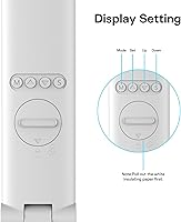 Vista 7 de Desk Lamp with Rechargeable, Wireless Portable Table Lamp, Dimmable Office Desk Light with Clock, Alarm, Date, Temperature, Foldable Lamp for Table