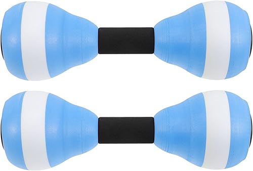 Miniatura 9 de SEWACC 1 par de mancuernas para ejercicio acuático, ejercicio aeróbico acuático, mancuernas flotantes, barras de mano EVA para ejercicios de