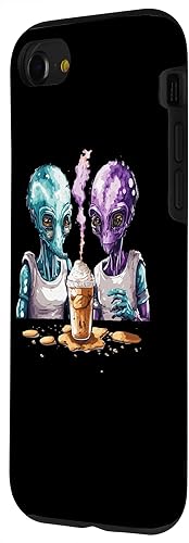 Vista 32 de iPhone 14 Pro Aliens Bebidas Frappe Por Primera Vez Divertido Alien Frappe Day Case