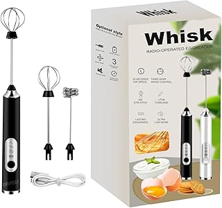 Eripeli Hand Blender Coffee Frother Milk Frother USB Rechargeable Electric Foam Maker for Cappuccino Whisker Egg Beater, B Price In India