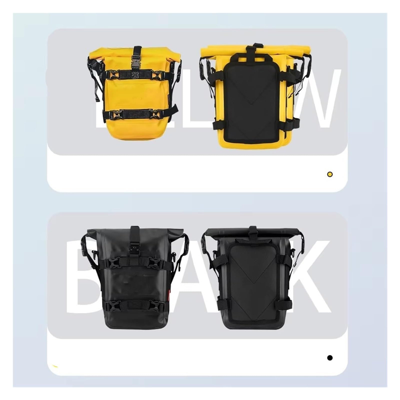 Moto Paraurti Borsa per R1200GS per R1250GS per ADV per NC750X per CB500X Barre di Protezione per Telaio Moto Borsa da Sella Impermeabile per Bagagli(2PC Army Green)
