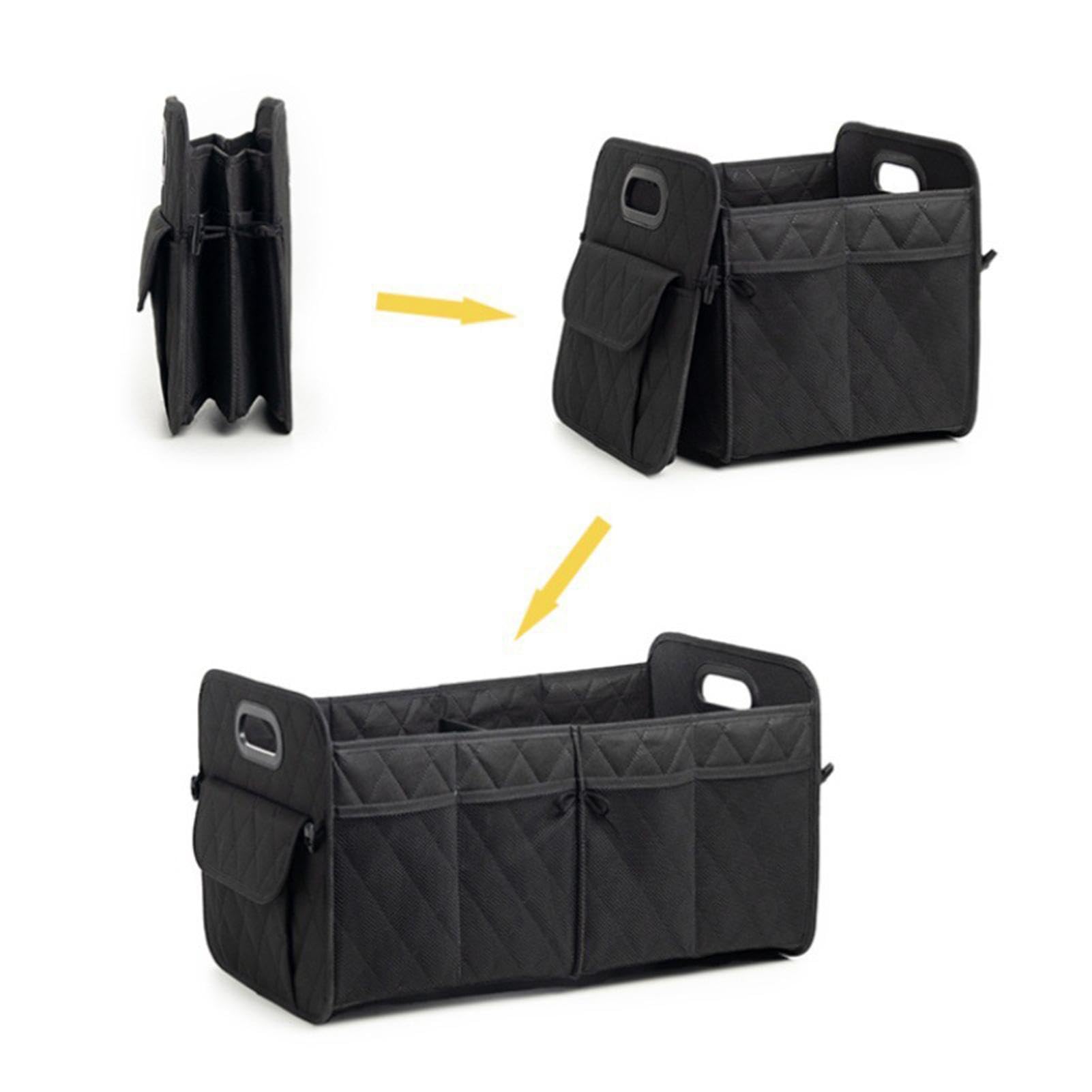 Foldable Car Boot Bag 50L Trunk Organizer with Non-slip Bottom Side Pockets