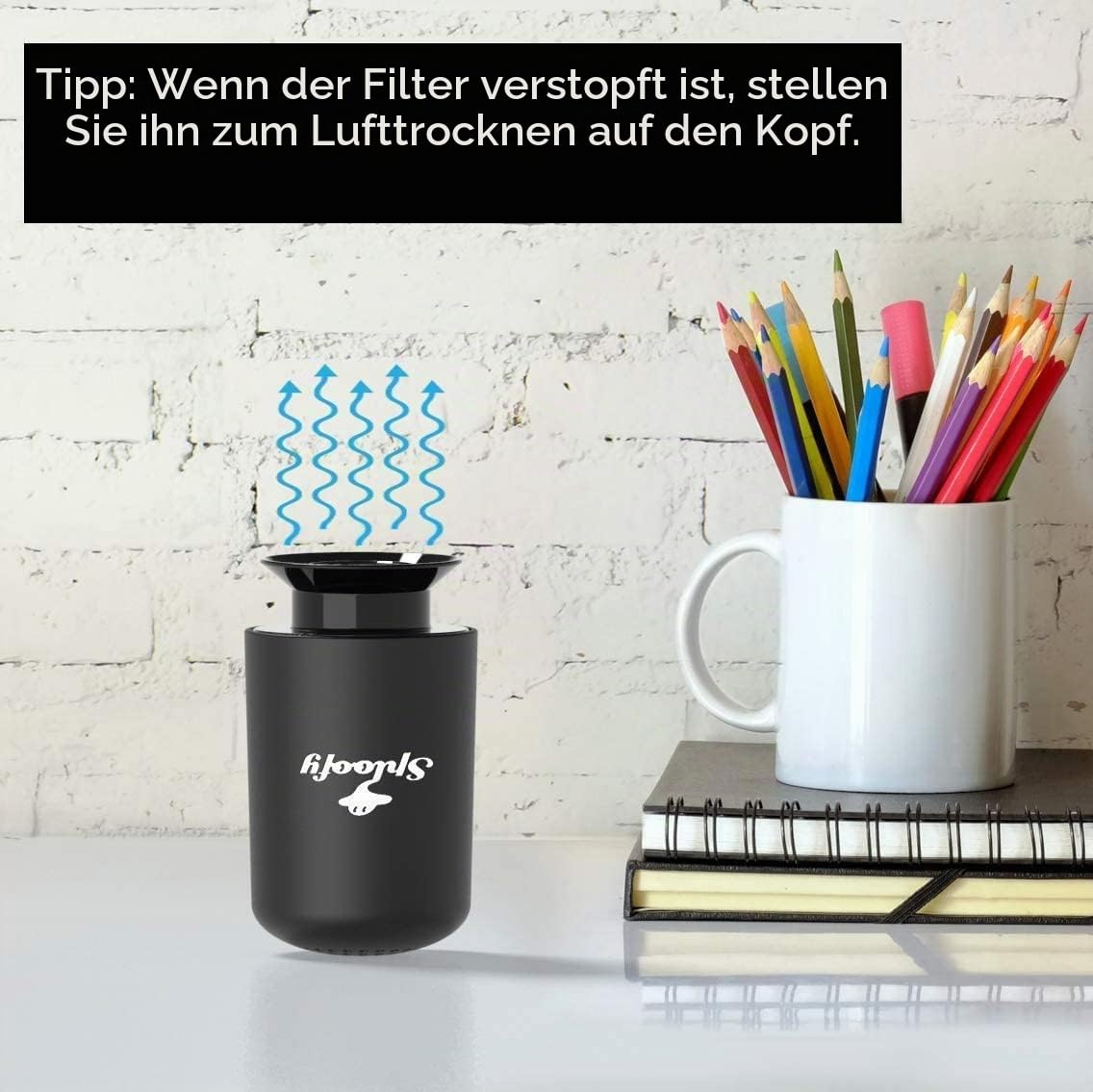 Sploofy V3 Rauchluftfilter, mit austauschbarer Kartusche