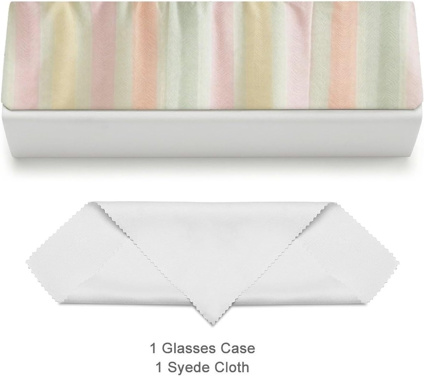 Colorful Stripes Glasses Case Eyeglass Case Sunglasses Pouch image 3