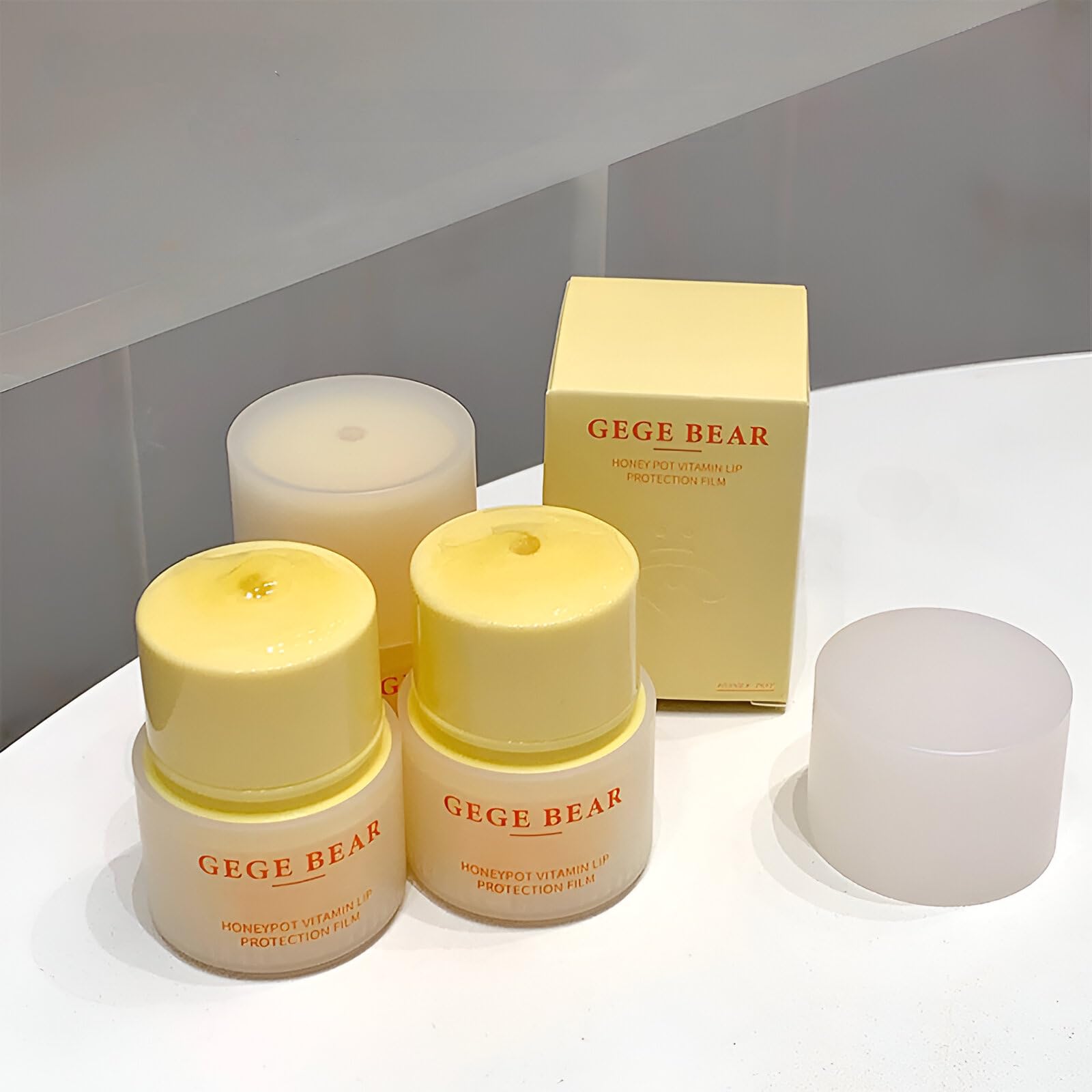 Gege Bear Little Honey Bar Vitamin Lip Mask | Transparent Gloss Finish | Non-Sticky Balm Texture | Single Universal Shade | For Girls & Women | Deeply Moisturizing & Long-Lasting Lip Care | Hydrating Lip Moisturizer | Lip Balm for Dry Lips-image-48