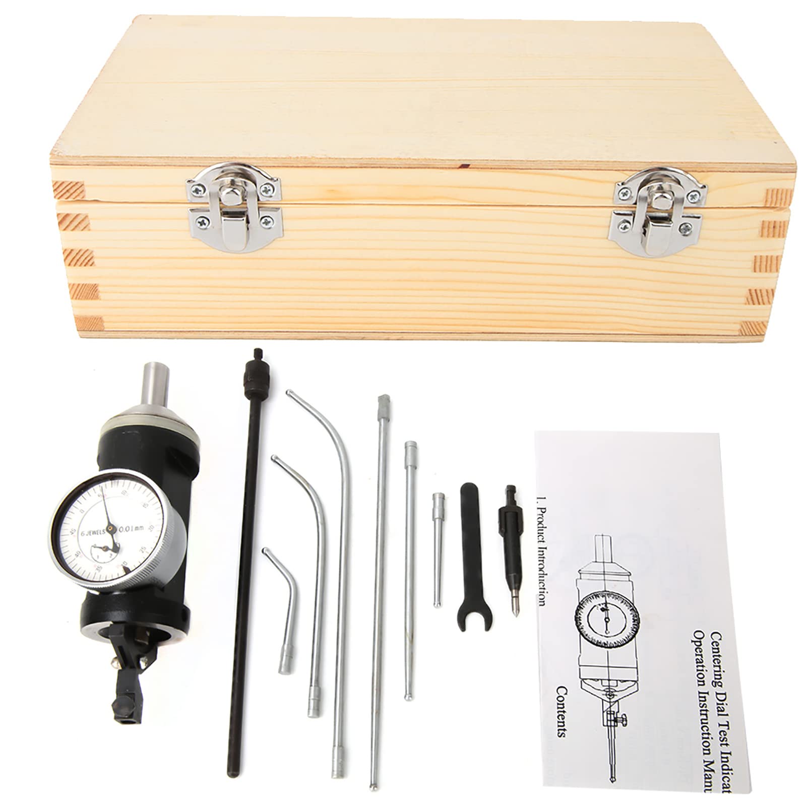 Outil de Mesure de Positionnement, Indicateur de Centrage 0-3mm, Jauge à Cadran de Test de Centrage 0.01mm pour la Mesure de Positionnement Central