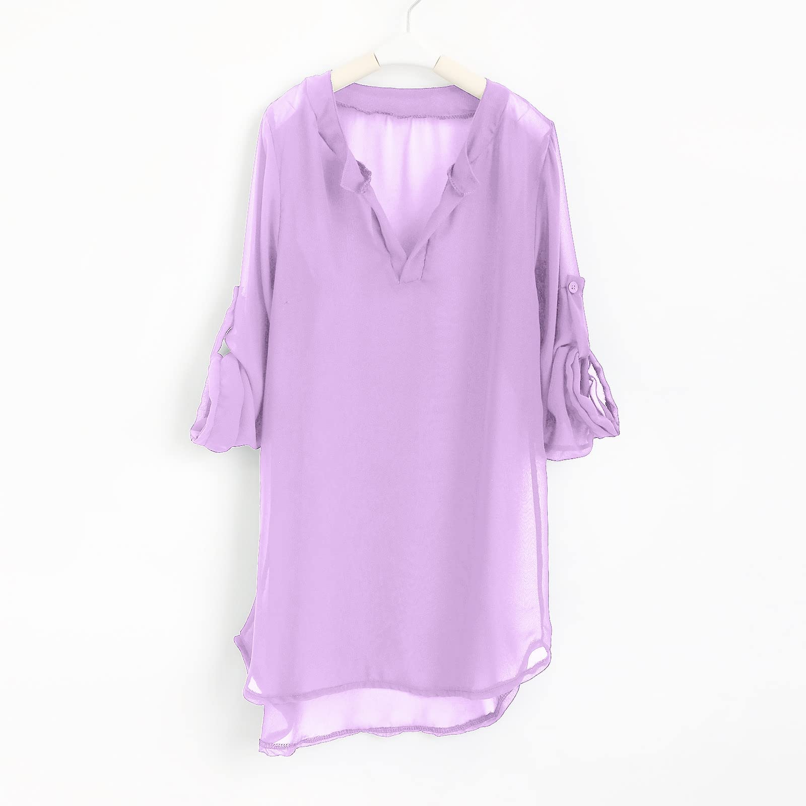 2025 - Traje de baño infantil para niña niña cubierta de playa para niña, camisa de gasa, bikini, traje de baño, vestido de playa, cubierta de natación azul