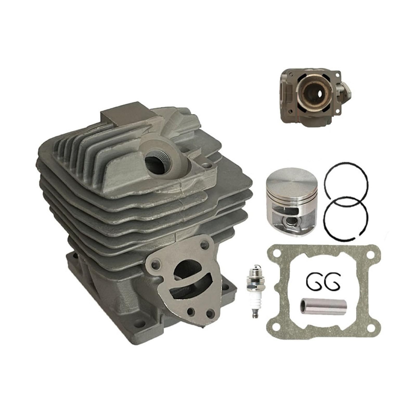 Genérico Compatible con Piezas de cortacésped S Garden Power Equipment | 1 Uds MS261C conjunto de cilindro 1141 020 1200 Kit de repuesto(B)