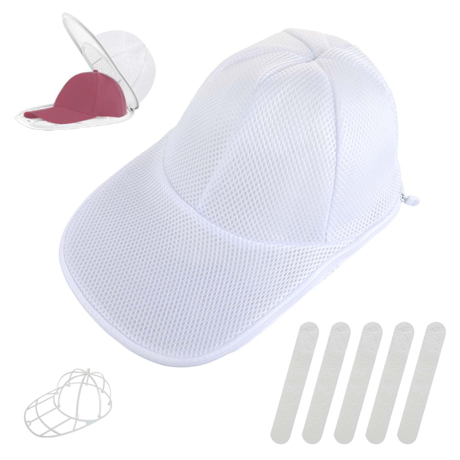 Baseball Cap Washing Cage, with 5 Hat Brim Protectors, for Hat Washing